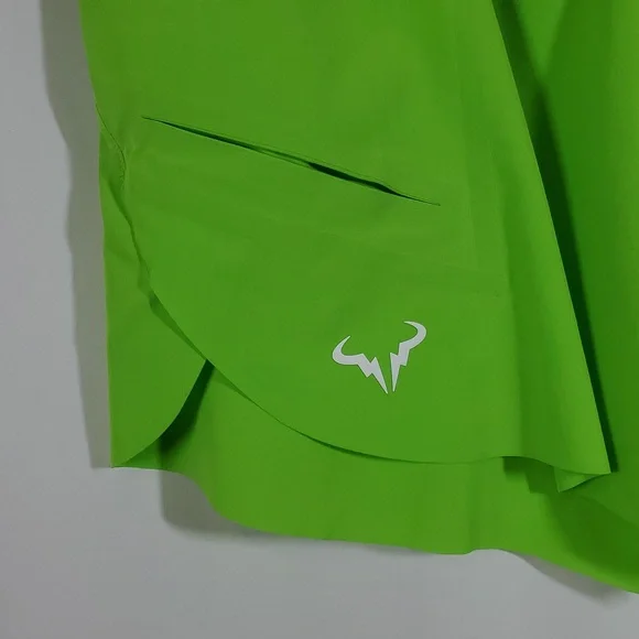 Nike Tennis - Court Rafa Straight-Leg Dri-FIT ADV Tennis Shorts - Green - Picture 14 of 16